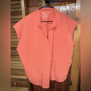 FIGS Rafaela Scrub Top XXL Sunset Orange